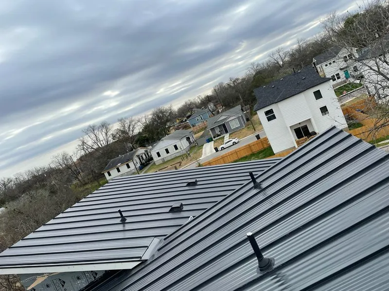 Standing seam metal roof panels with vents for Skylight Repair in Liberty